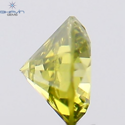 0.12 CT Round Shape Natural Diamond Green Color SI1 Clarity (3.14 MM)
