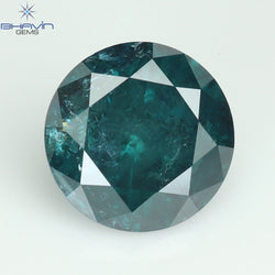 0.73 CT Round Diamond Natural Diamond Blue Color I3 Clarity (5.72 MM)