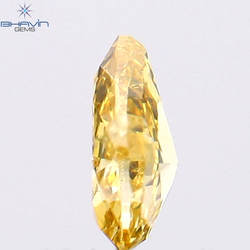 0.25 CT Pear Shape Natural Diamond Orange Color SI2 Clarity (4.98 MM)
