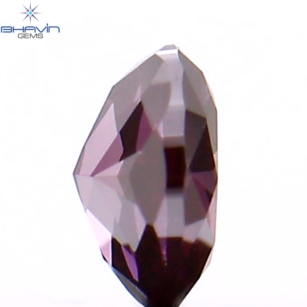 0.12 CT オーバルシェイプ ナチュラル ダイヤモンド 強化ピンク色 VS1 クラリティ (3.40 MM)