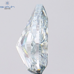 1.02 CT Pear Shape Natural Diamond Greenish Blue Color VS2 Clarity (7.52 MM)