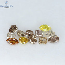 1.57 CT/12 Pcs Mix Shape Natural Diamond Mix Color SI Clarity (4.70 MM)