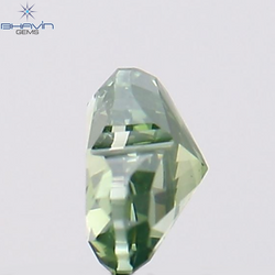 0.18 CT Heart Shape Natural Diamond Green Color VS2 Clarity (3.66 MM)