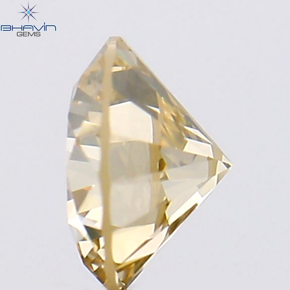 0.40 CT Round Shape Natural Loose Diamond Brown Color VS2 Clarity (4.64 MM)