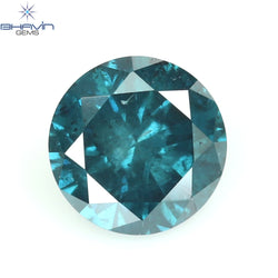 0.28 CT Round Diamond Natural Loose Diamond Blue Color I3 Clarity (4.15 MM)