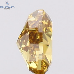 0.19 CT Heart Shape Natural Diamond Orange Color VS2 Clarity (4.00 MM)