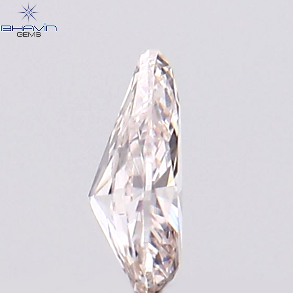 0.08 CT Pear Shape Natural Diamond Pink Color VS1 Clarity (3.45 MM)