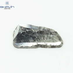 3.06 CT Slice Shape Natural Diamond Salt And Pepper Color I3 Clarity (17.50 MM)