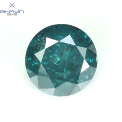 0.70 CT Round Diamond Natural Loose Diamond Blue Color I3 Clarity (5.67 MM)