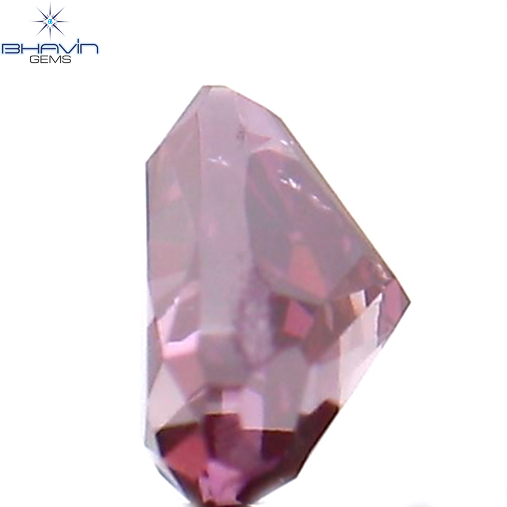 0.12 CT Heart Shape Natural Diamond Enhanced Pink Color VS2 Clarity (3.03 MM)