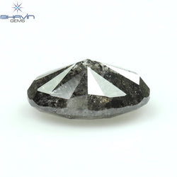 0.50 CT Oval Shape Natural Diamond Salt And Pepper Color I3 Clarity (5.86 MM)
