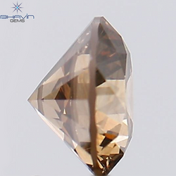 0.85 CT Round Shape Natural Diamond Brown Color SI1 Clarity (5.90 MM)