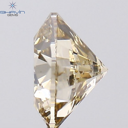0.70 CT Round Shape Natural Diamond Brown Color I1 Clarity (5.57 MM)