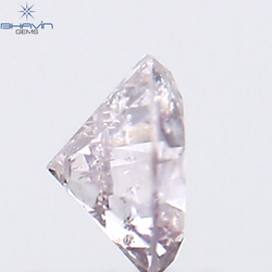 0.11 CT Round Shape Natural Diamond Pink Color I2 Clarity (3.13 MM)