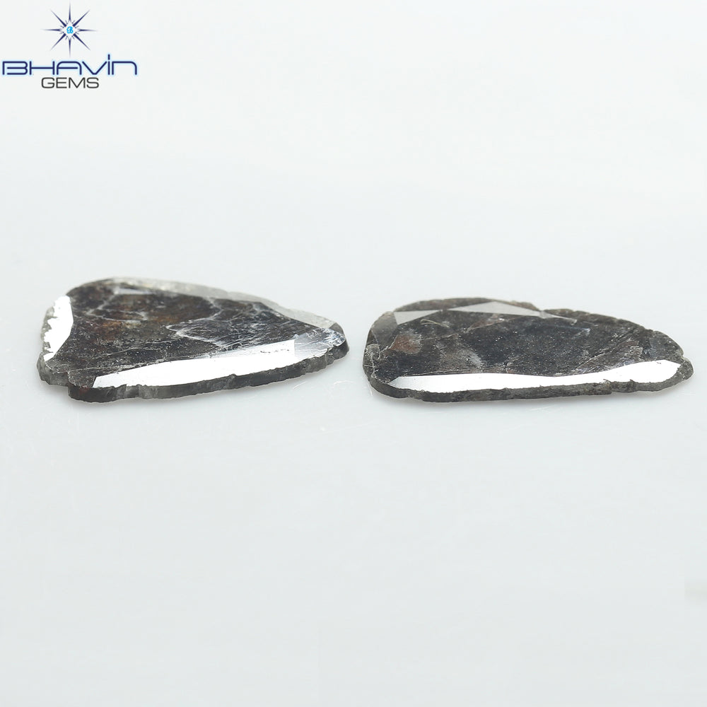 2.20 CT Slice Shape Natural Diamond Brown Color I3 Clarity (13.00 MM)