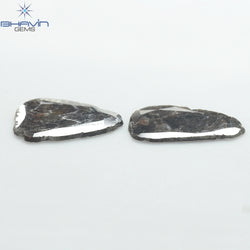 2.20 CT Slice Shape Natural Diamond Brown Color I3 Clarity (13.00 MM)