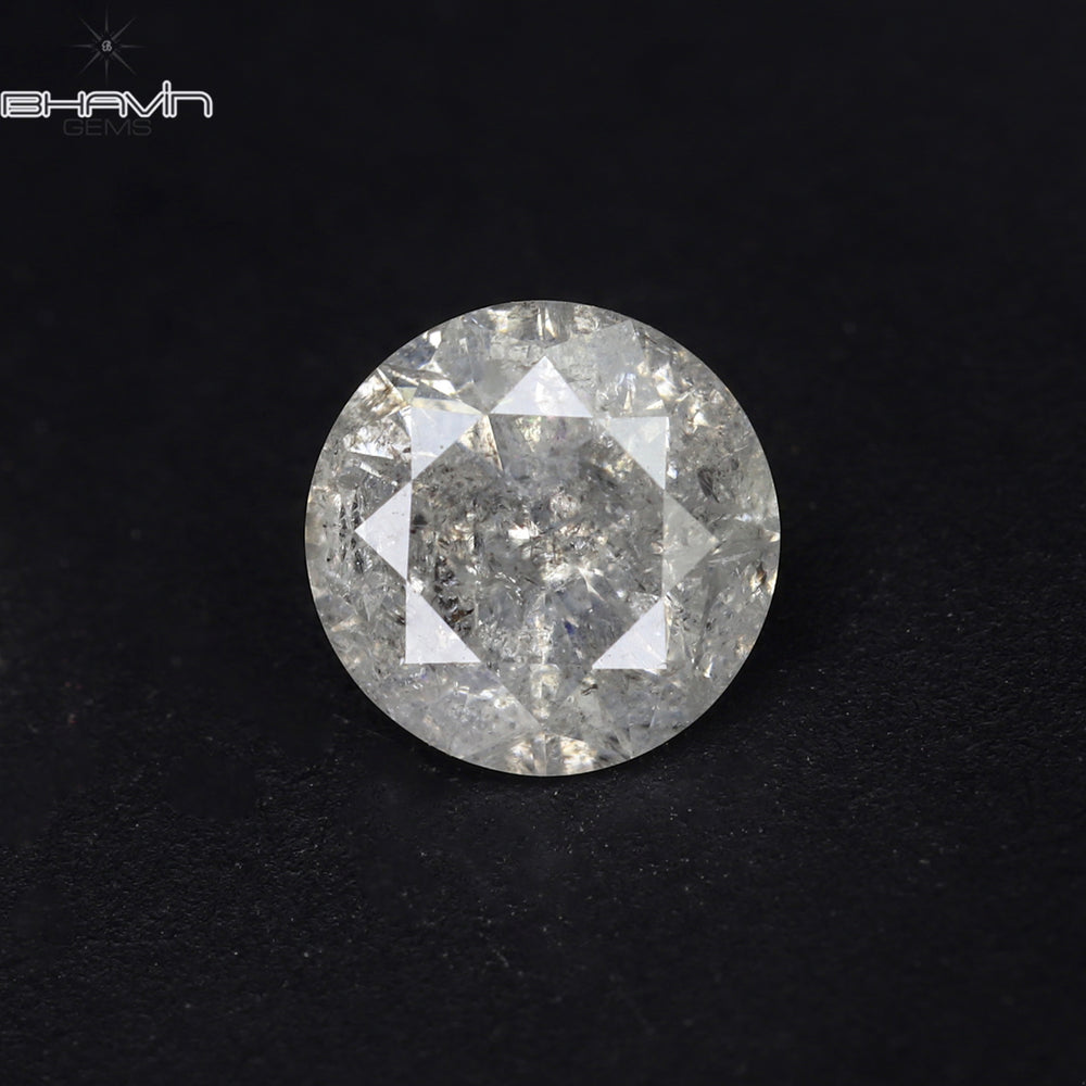 0.53 CT Round Shape Natural Loose Diamond White Color I3 Clarity (5.18 MM)