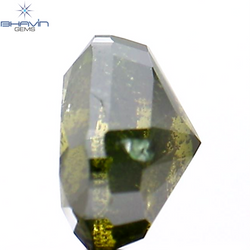 1.05 CT Heart Shape Natural Diamond Enhanced Green Color I2 Clarity (6.19 MM)