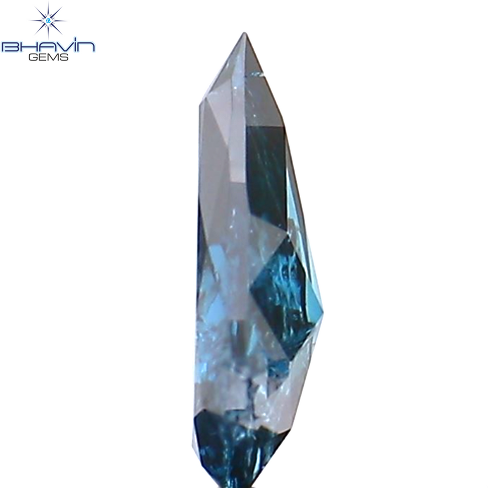 0.29 Pear Shape Natural Diamond Blue Color I3 Clarity (6.30 MM)