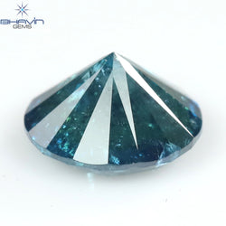 0.81 CT Round Diamond Natural Diamond Blue Color I3 Clarity (5.88 MM)