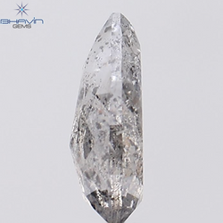 1.13 CT Pear Shape Natural Loose Diamond Salt And Pepper Color I3 Clarity (8.60 MM)