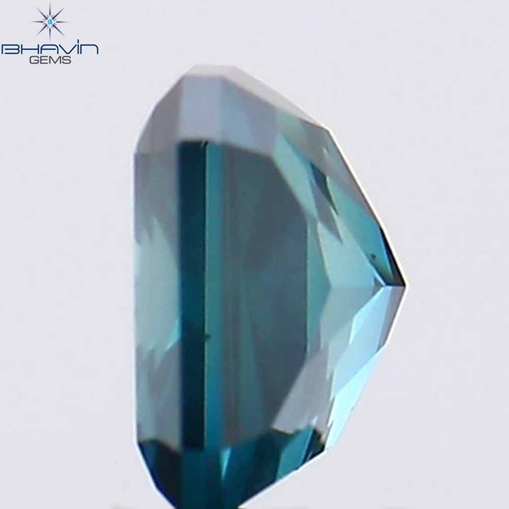 0.30 CT Radiant Shape Natural Diamond Blue Color VS2 Clarity (4.04 MM)