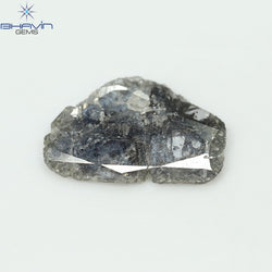 1.89 CT Slice Shape Natural Diamond Salt And Pepper Color I3 Clarity (14.30 MM)
