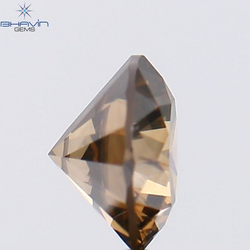 1.04 CT Round Shape Natural Diamond Brown Color SI1 Clarity (6.33 MM)
