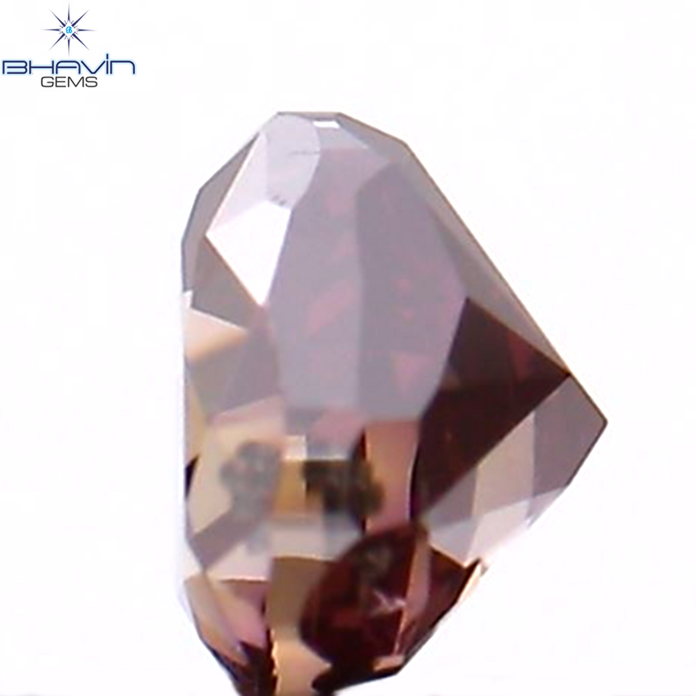 0.26 CT Heart Shape Enhanced Pink Color Natural Loose Diamond SI1 Clarity (3.92 MM)