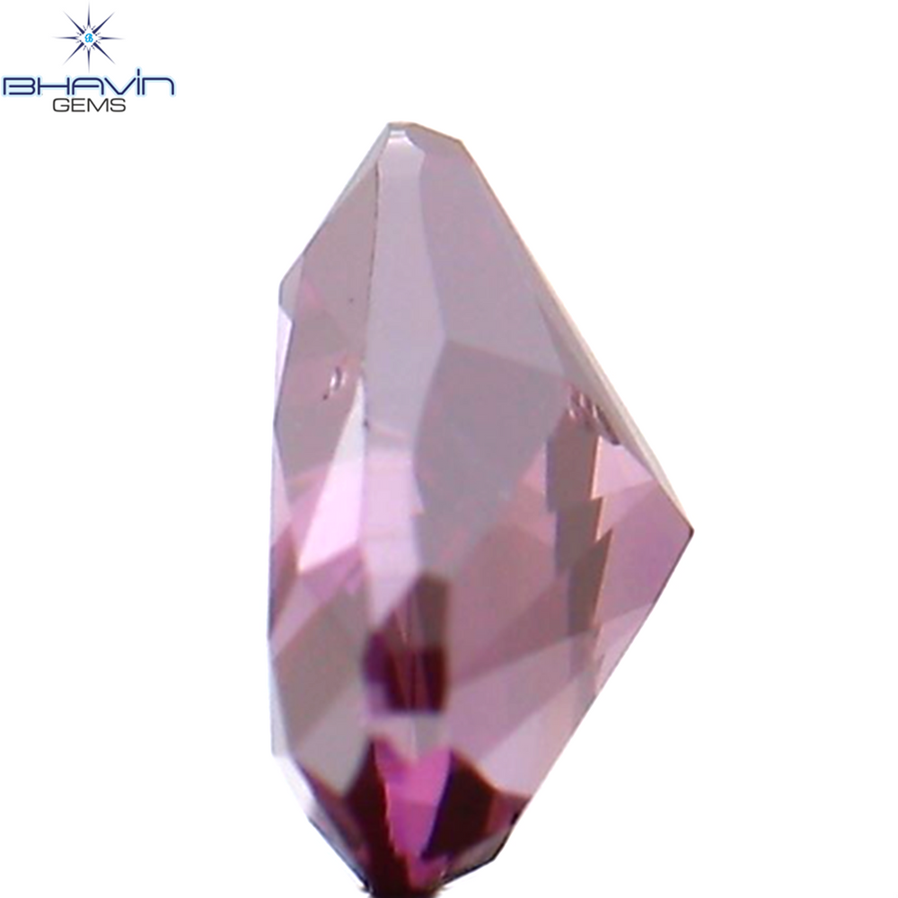 0.28 CT Heart Shape Enhanced Pink Color Natural Loose Diamond VS1 Clarity (4.49 MM)