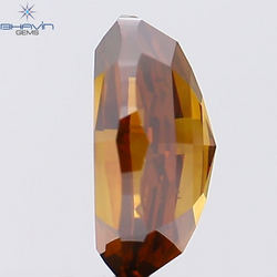 1.77 CT Oval Shape Natural Diamond Red Color VS1 Clarity (9.02 MM)