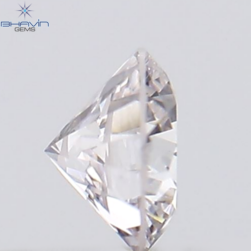 0.13 CT Round Shape Natural Diamond Pink Color VS2 Clarity (3.22 MM)