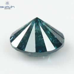 0.55 CT Round Diamond Natural Diamond Blue Color I3 Clarity (5.04 MM)