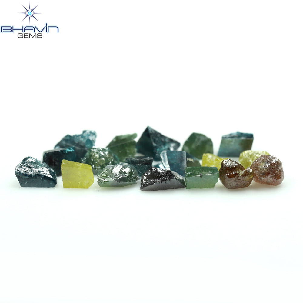 8.43 CT/40 PCS Mix Color Rough Diamond Natural loose Diamond I3 Clarity (4.87 MM)