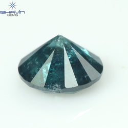 0.28 CT Round Diamond Natural Diamond Blue Color I3 Clarity (4.00 MM)