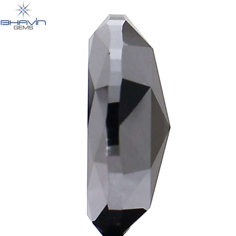 1.66 CT Oval Diamond Natural Diamond Black Diamond Clarity Opaque (9.06 MM)