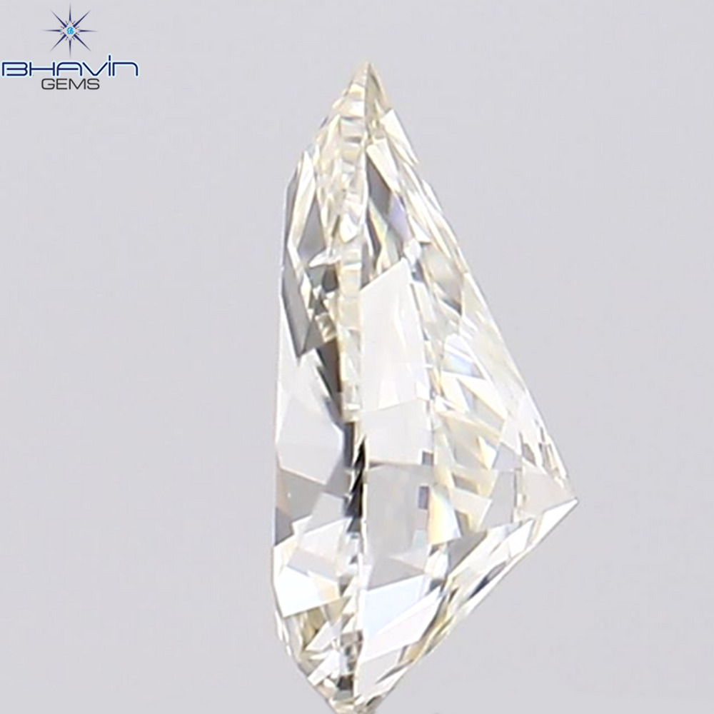 0.30 CT Pear Shape Natural Diamond White Color SI1 Clarity (5.60 MM)