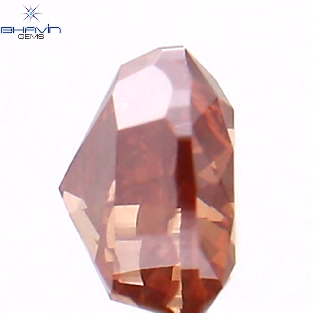 0.22 CT Heart Shape Enhanced Pink Color Natural Loose Diamond VS2 Clarity (3.89 MM)