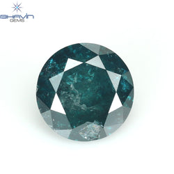 0.71 CT Round Diamond Natural Loose Diamond Blue Color I3 Clarity (5.65 MM)