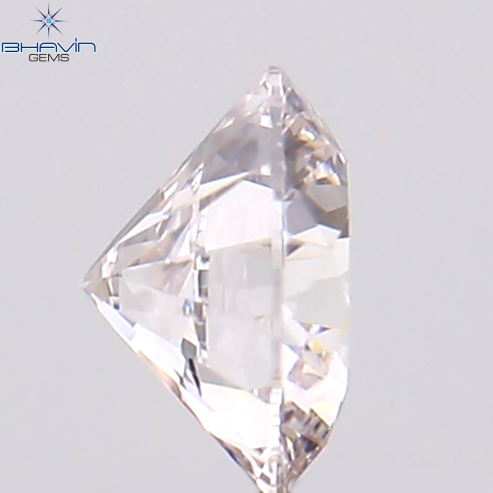 0.20 CT Round Shape Natural Diamond Pink Color VS1 Clarity (3.80 MM)