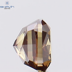 0.37 CT, Cushion Diamond, Brown-Pink Color, Clarity  VS1 (3.85 MM)