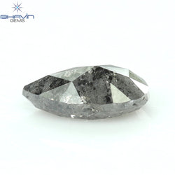0.64 CT Pear Shape Natural Loose Diamond Salt And Pepper Color I3 Clarity (6.92 MM)