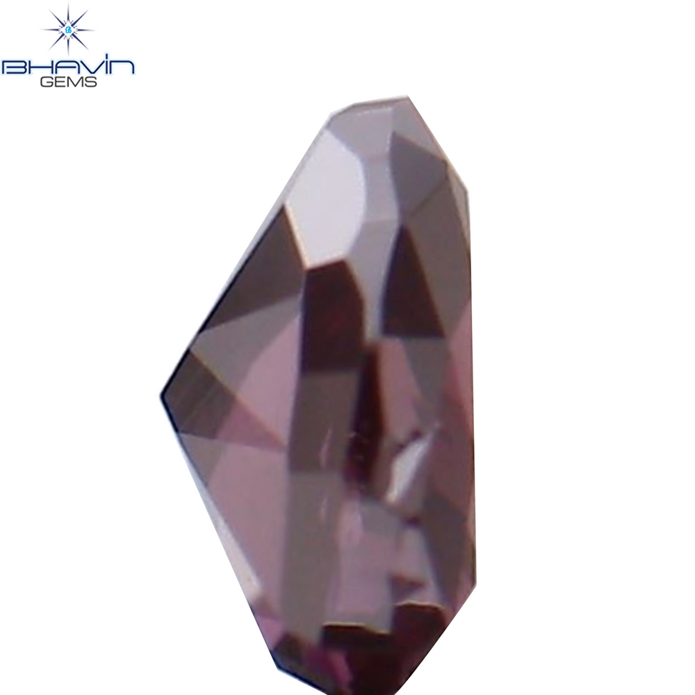 0.12 CT Heart Shape Natural Diamond Enhanced Pink Color VS2 Clarity (3.44 MM)