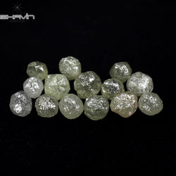 5.93 CT/14 PCS Rough Shape White Color Natural Diamond I3 Clarity (4.43 MM)