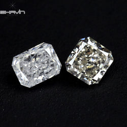 0.36 CT/2 Pcs Radiant Diamond White Color Natural Loose diamond Clarity VS-SI (3.96 MM)