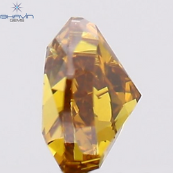 0.26 CT Heart Shape Natural Diamond Orange Color SI1 Clarity (3.50 MM)