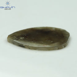 16.12 CT Slice Shape Natural Diamond Salt And Pepper Color I3 Clarity (29.51 MM)