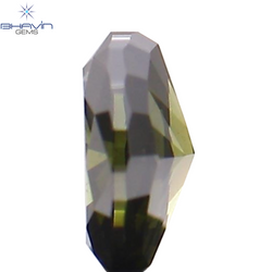 0.11 CT Oval Shape Natural Diamond Green Color SI1 Clarity (3.53 MM)