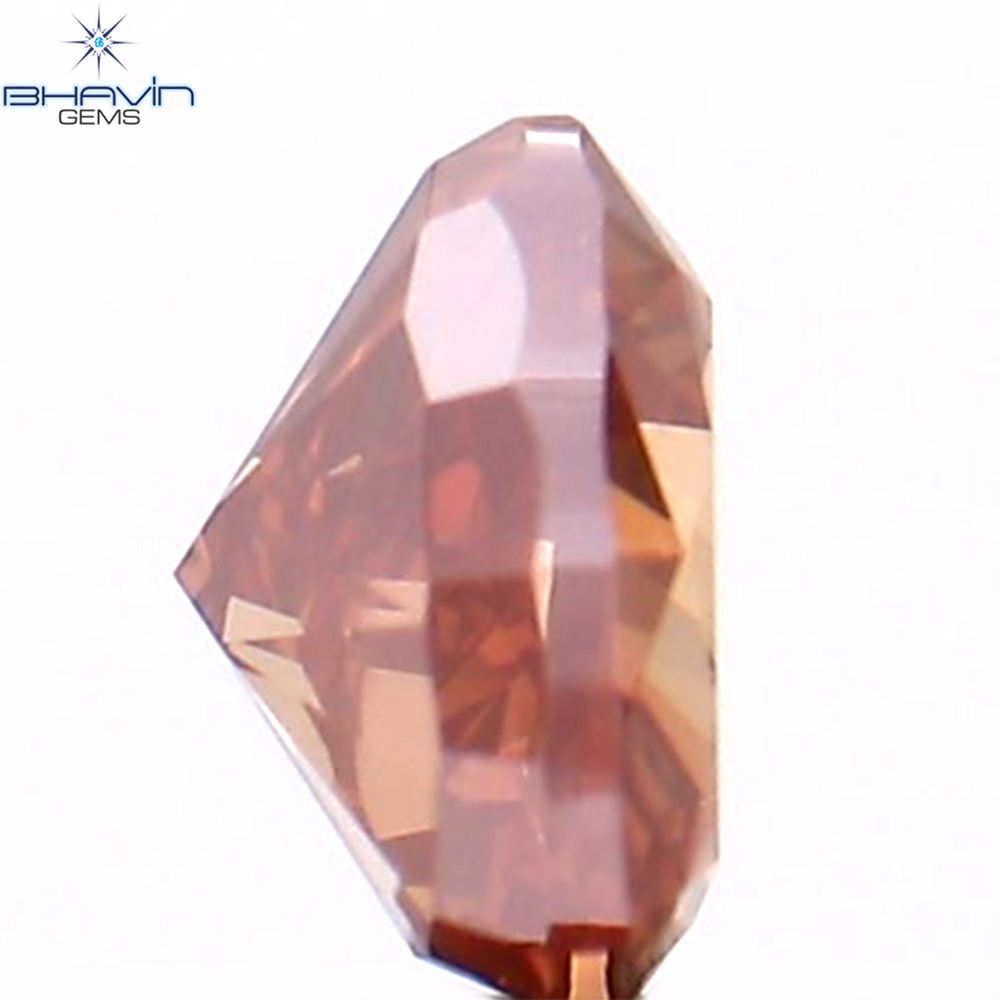 0.28 CT Heart Shape Enhanced Pink Color Natural Loose Diamond VS2 Clarity (4.15 MM)
