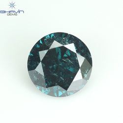 1.09 CT Round Diamond Natural Loose Diamond Blue Color I3 Clarity (6.43 MM)